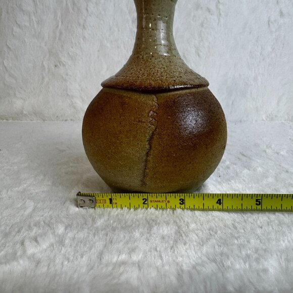 Artisan Studio Ceramic Clay Pottery Bud Vase Signed Jackie Brown 95' - Picture 6 of 7